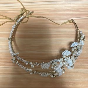 Twigs&Honey Tiny bead leaves double headband Very good condition
